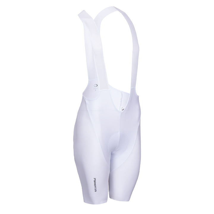 Parentini Forte Inga bib short wit — vooraanzicht heren wielrenbroek zomercollectie 2026 Brakeaway