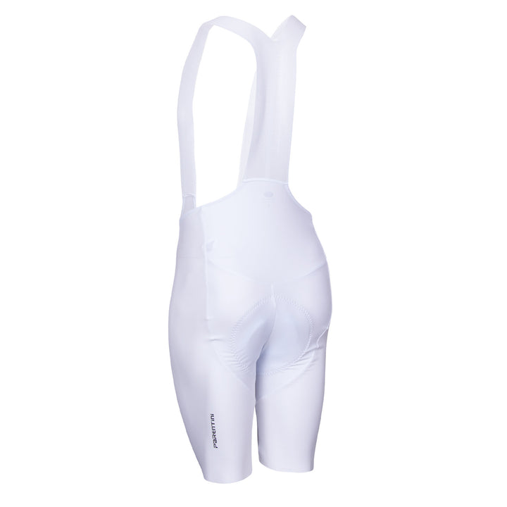 Parentini Forte Inga bib short wit — achterzijde heren wielrenbroek met bretels collectie 2026 Brakeaway