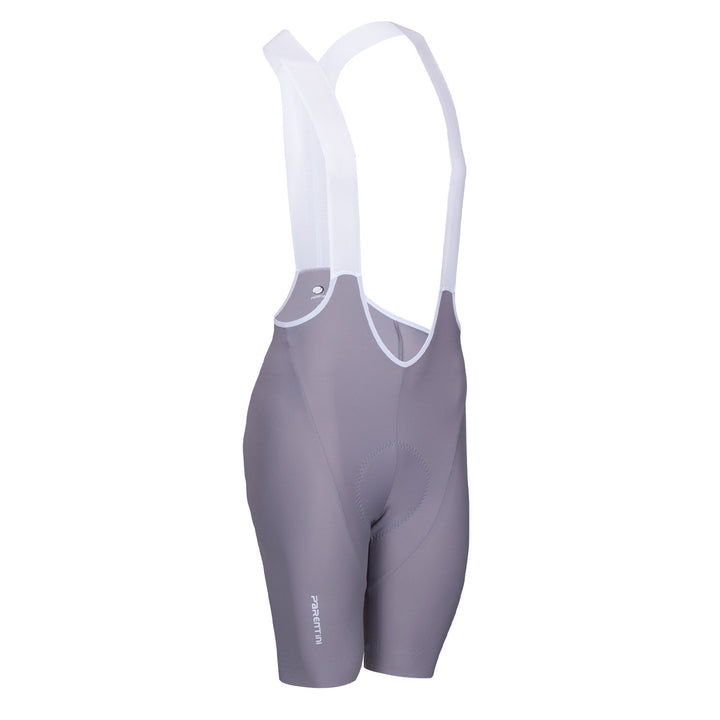 Parentini Forte Inga bib short grijs — vooraanzicht heren wielrenbroek zomercollectie 2026 Brakeaway