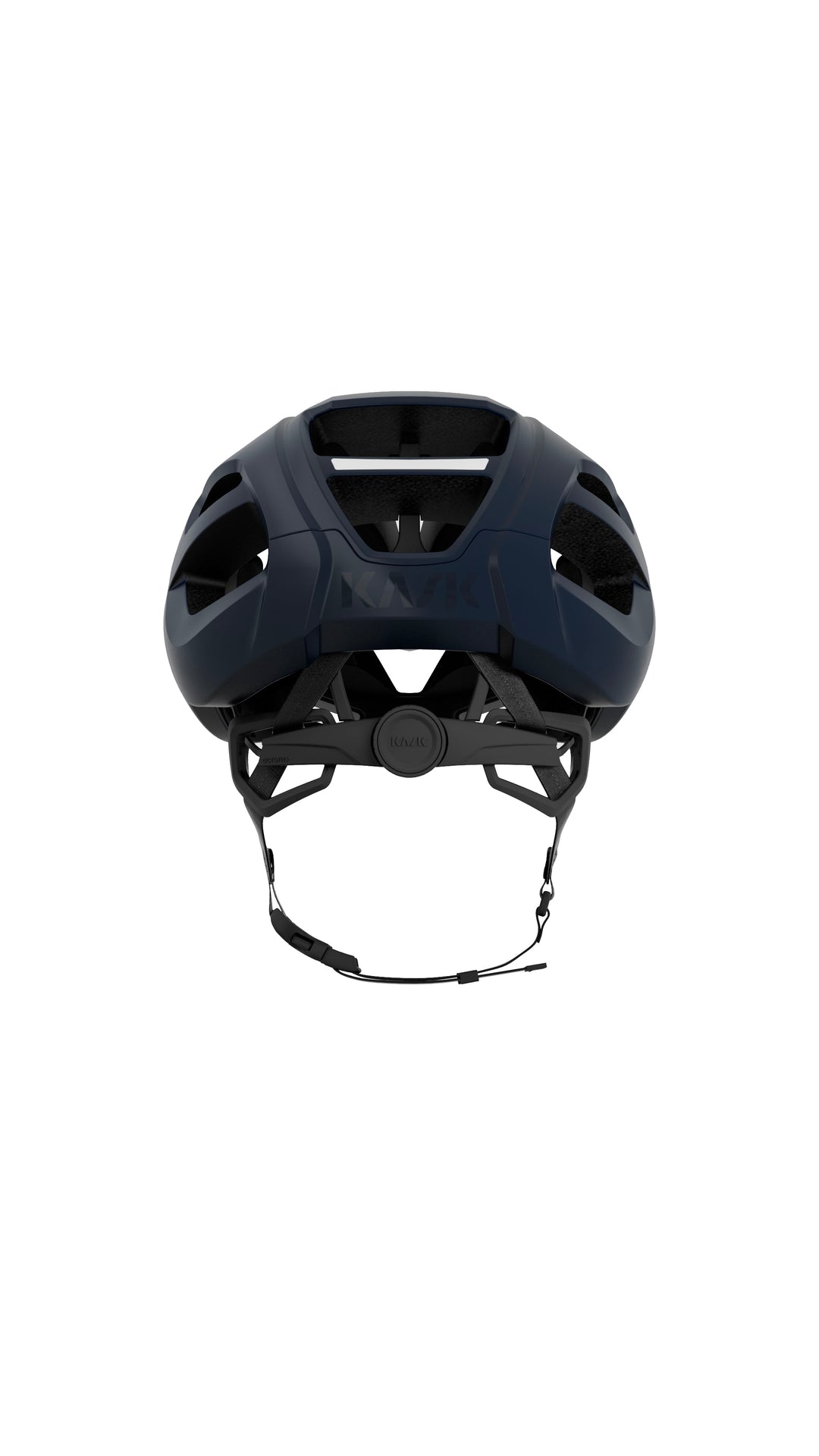KASK Protone Icon WG11 blauw mat — matte aero-racehelm, achteraanzicht