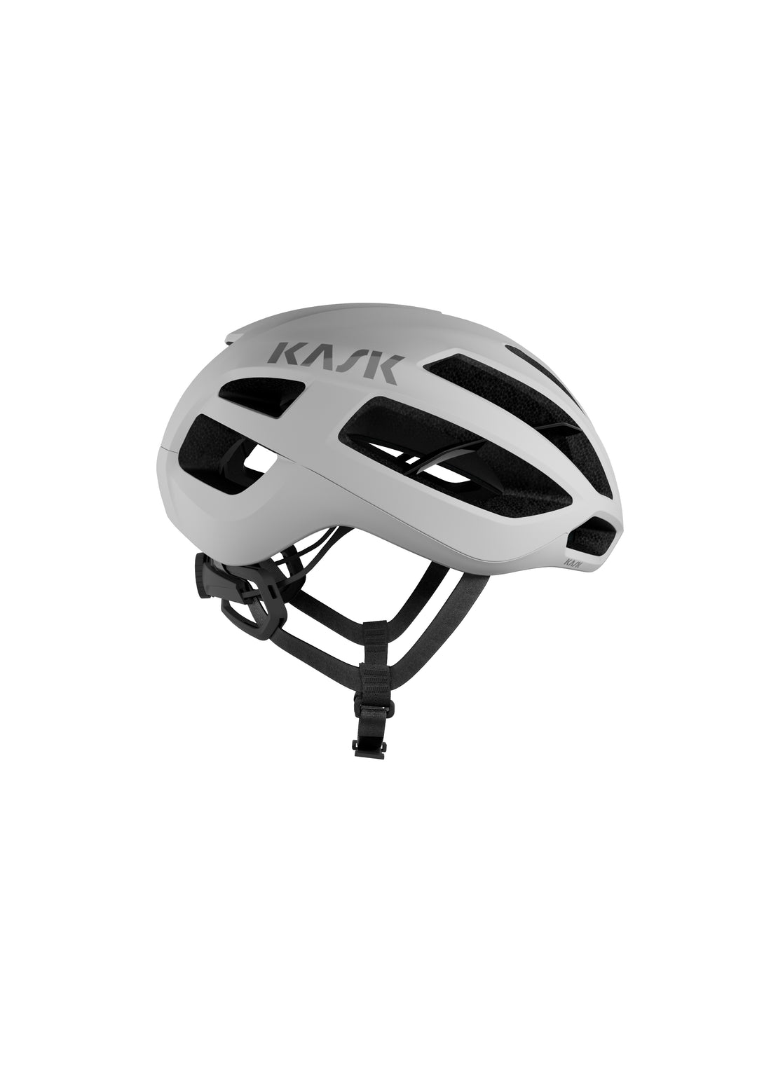 KASK Protone Icon WG11 wit mat — matte allround racehelm, zijaanzicht