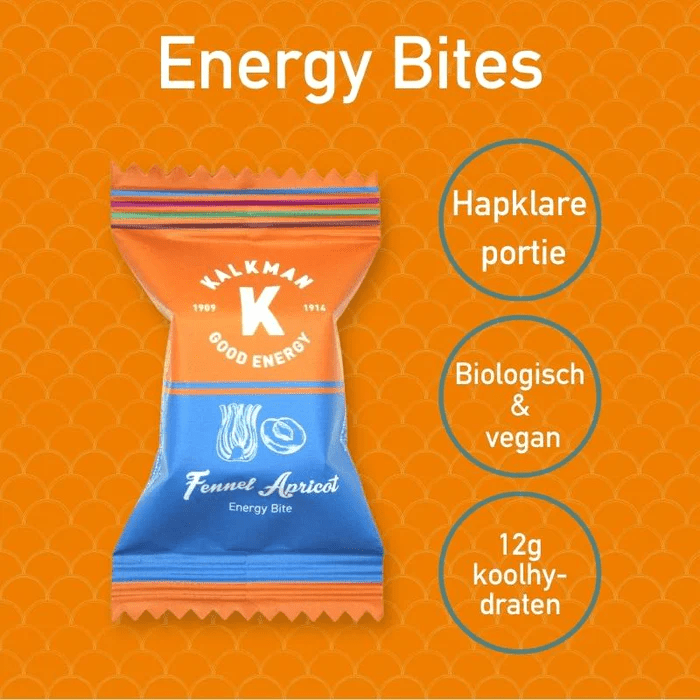 Energy Bites - Abrikoos Venkel - Kalkman Foods - Brakeaway