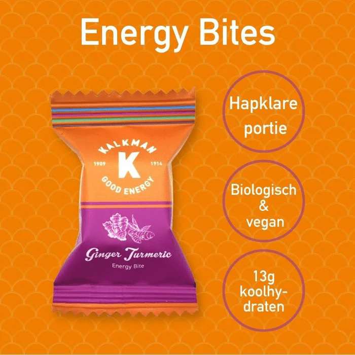 Energy Bites - Gember Kurkuma - Kalkman Foods - Brakeaway